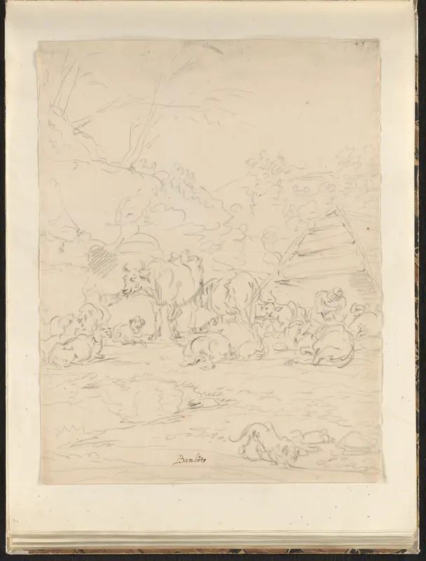 Herders met koeien Wall Art by Unknown - High-Resolution Digital Print