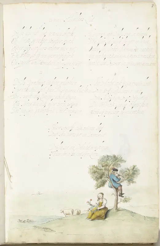 Herderspaar Wall Art by Gesina ter Borch - High-Resolution Digital Print