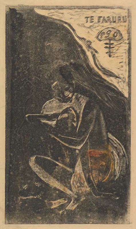 Here We Make Love (Te Faruru), from Fragrance (Noa Noa) Wall Art by Paul Gauguin - High-Resolution Digital Print