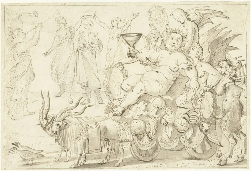 Herfst of De triomf van Bacchus Wall Art by Gerard ter Borch (I) - High-Resolution Digital Print