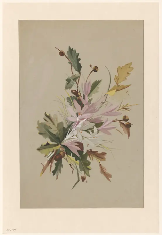 Herfststukje Wall Art by Gerardina Jacoba van de Sande Bakhuyzen - High-Resolution Digital Print