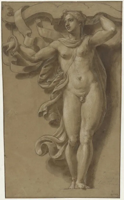 Hermaphroditus als kariatide Wall Art by Giulio Romano - High-Resolution Digital Print