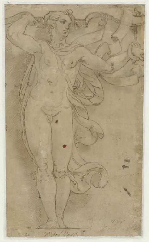 Hermaphroditus as Caryatid Wall Art by Giulio Romano - High-Resolution Digital Print
