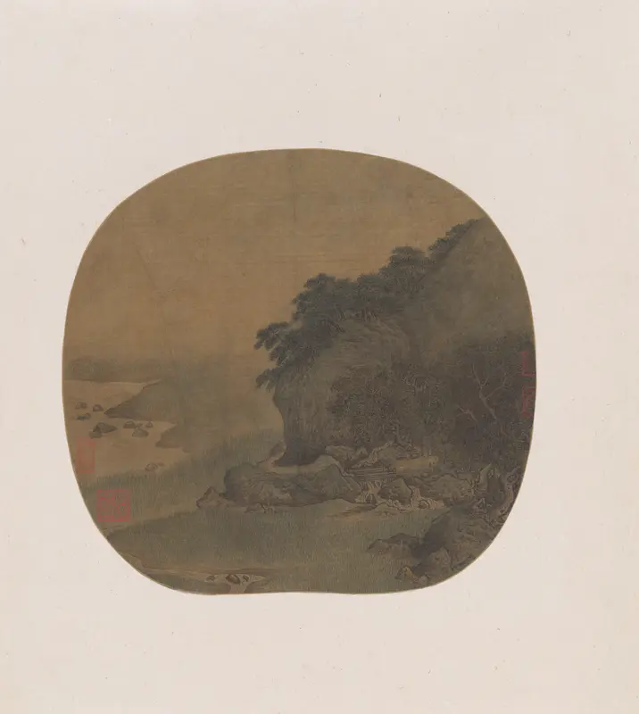 Hermitage by a pine-covered bluff