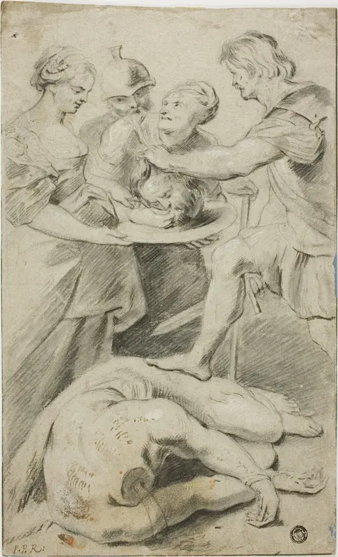 Herodias Receiving the Head of Saint John the Baptist Wall Art by Peter Paul Rubens - High-Resolution Digital Print
