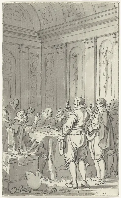 Het afzweren van Filips II door de Staten, 1581 Wall Art by Jacobus Buys - High-Resolution Digital Print