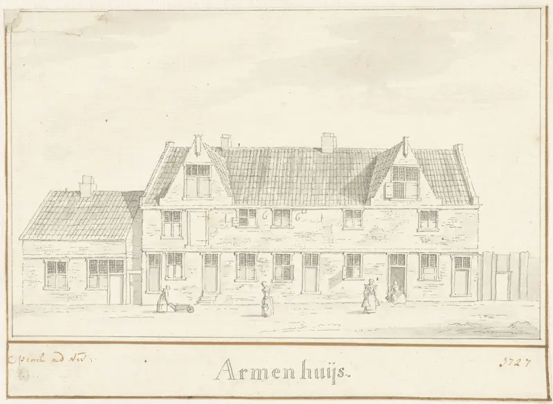 Het armenhuis te Alkmaar Wall Art by Cornelis Pronk - High-Resolution Digital Print