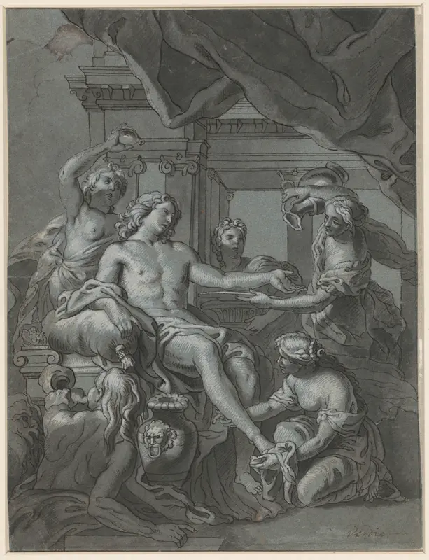Het bad van de bruidegom Wall Art by Unknown - High-Resolution Digital Print
