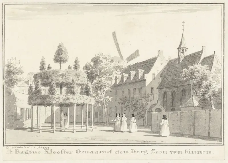 Het begijnklooster De Berg Zion op Schouwen Wall Art by Cornelis Pronk - High-Resolution Digital Print