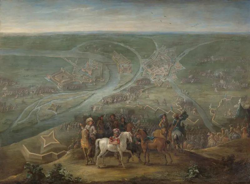 Het beleg van Rijnberg door de Fransen, 6 juni 1672 Wall Art by Lambert de Hondt (II) - High-Resolution Digital Print