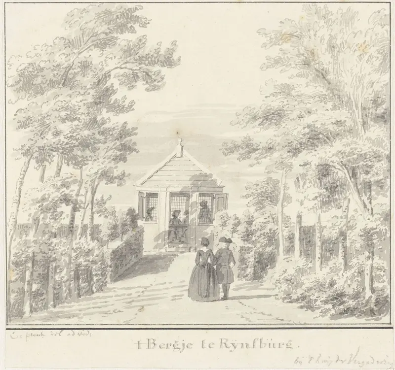 Het Bergje te Rijnsburg Wall Art by Unknown - High-Resolution Digital Print