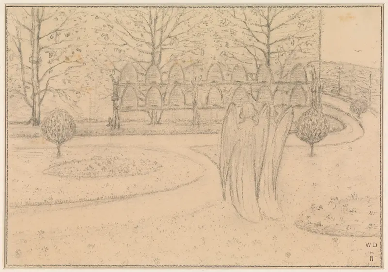 Het bezoek van de rijken Wall Art by William Degouve de Nuncques - High-Resolution Digital Print