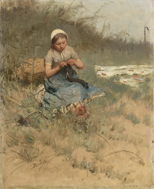Het breistertje Wall Art by Bernardus Johannes Blommers - High-Resolution Digital Print