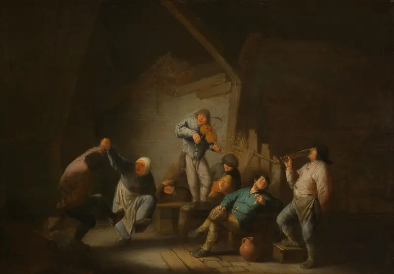 Het dansende paar Wall Art by Unknown - High-Resolution Digital Print