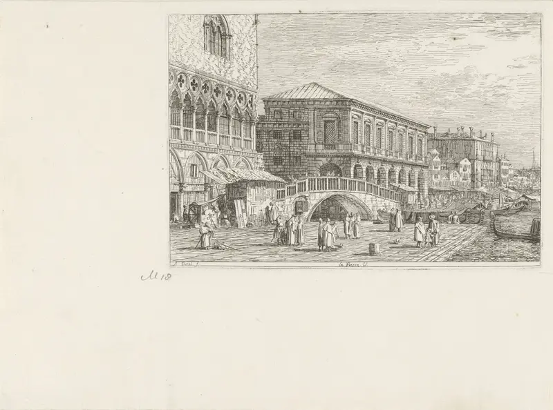 Het Dogepaleis en Palazzo delle Prigioni Wall Art by Joseph Smith - High-Resolution Digital Print