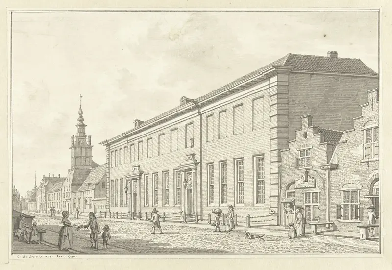 Het Dolhuis, Gasthuis en Oudevrouwenhuis te Rotterdam Wall Art by Jan Bulthuis - High-Resolution Digital Print
