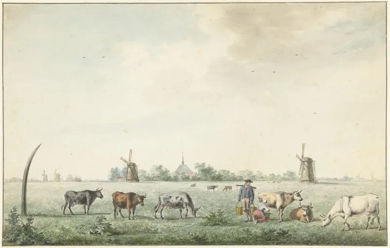 Het dorp Amstelveen Wall Art by J. Dirksen - High-Resolution Digital Print