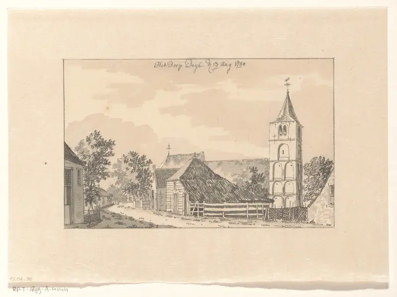 Het dorp Deil Wall Art by Jan de Beijer - High-Resolution Digital Print