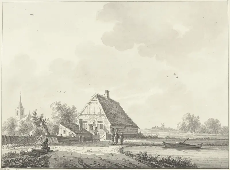 Het dorp Drumpt in Gelderland Wall Art by Nicolaas Wicart - High-Resolution Digital Print