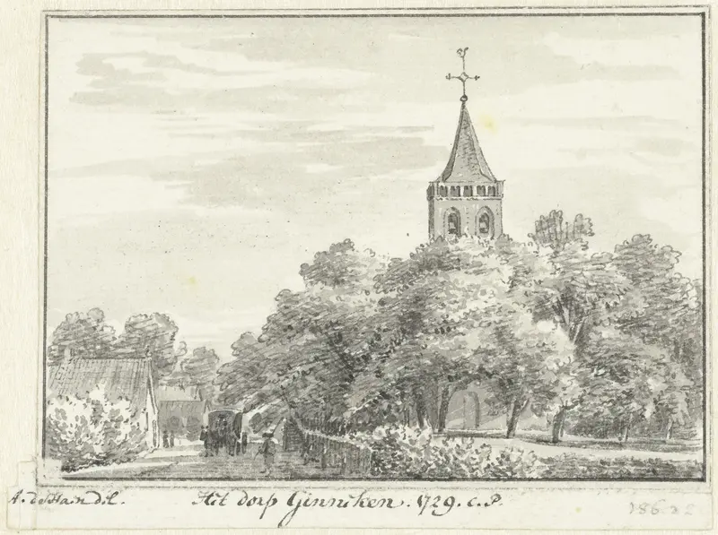 Het dorp Ginneken Wall Art by Abraham de Haen (II) - High-Resolution Digital Print