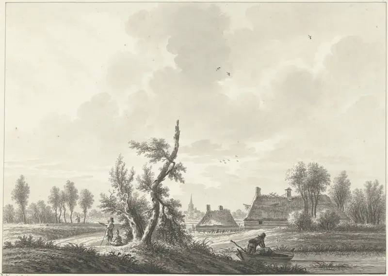 Het dorp Laren Wall Art by Nicolaas Wicart - High-Resolution Digital Print