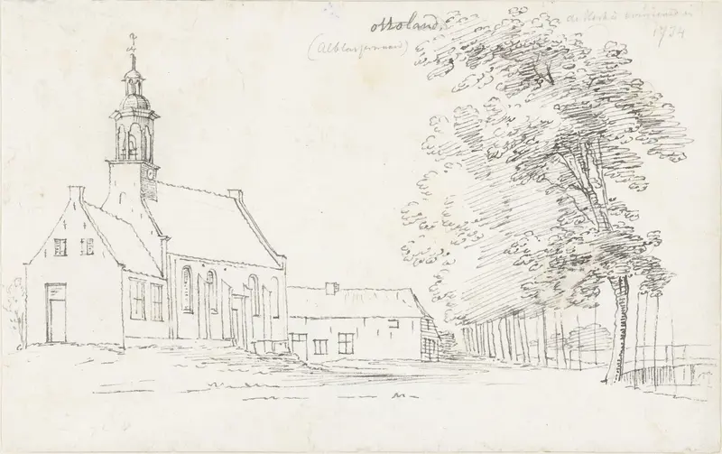 Het dorp Ottoland in de Alblasserwaard Wall Art by Cornelis Pronk - High-Resolution Digital Print