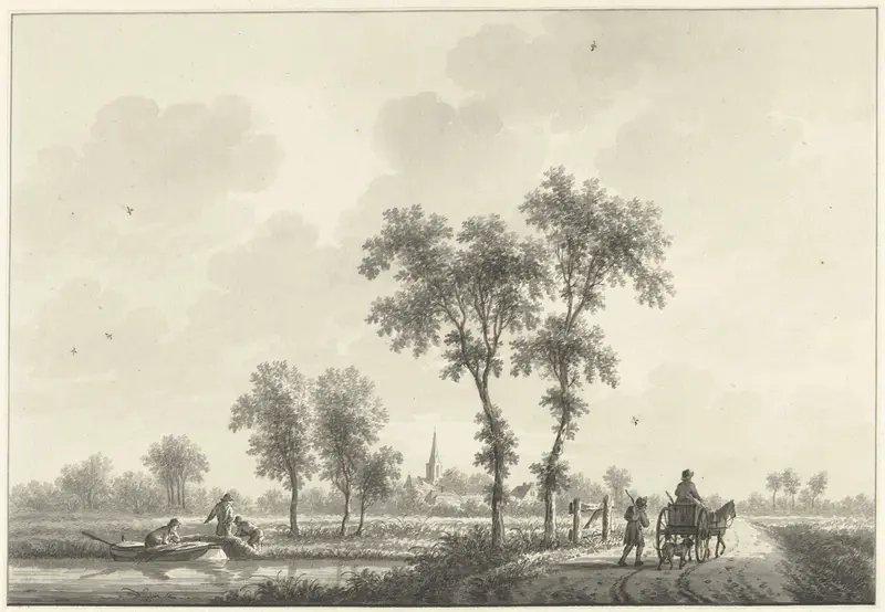 Het dorp Spijk in Gelderland Wall Art by Nicolaas Wicart - High-Resolution Digital Print
