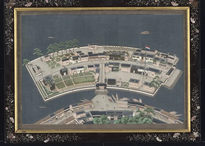 Het eiland Deshima Wall Art by Unknown - High-Resolution Digital Print