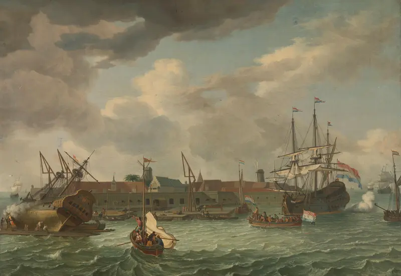 Het eiland Onrust bij Batavia Wall Art by Unknown - High-Resolution Digital Print