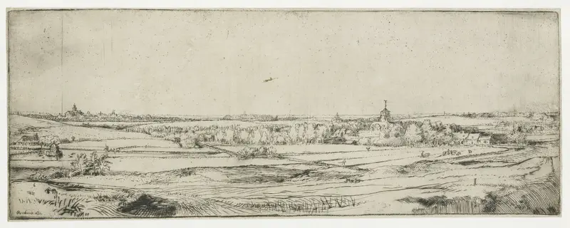 Het gezicht op Bloemendaal met het landgoed Saxenburg Wall Art by Unknown - High-Resolution Digital Print