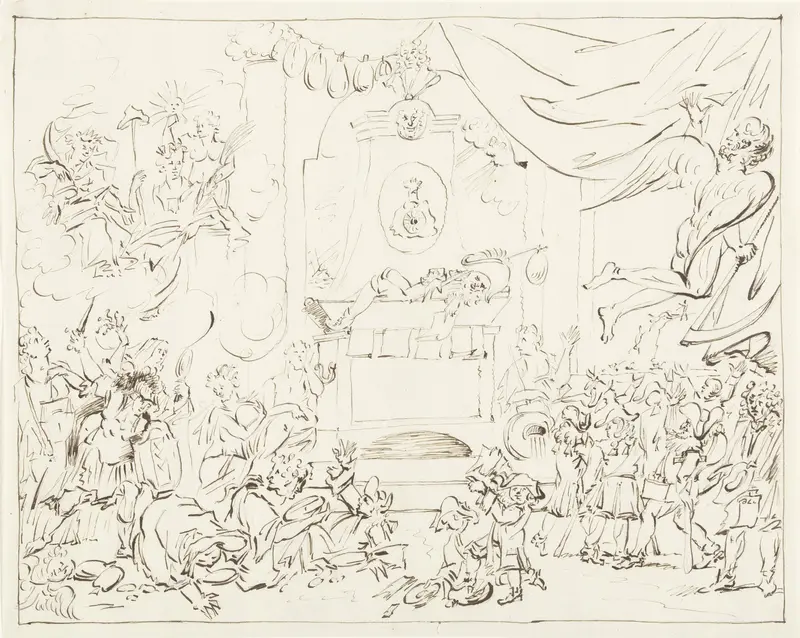 Het graf van John Law, 1720 Wall Art by anonymous - High-Resolution Digital Print
