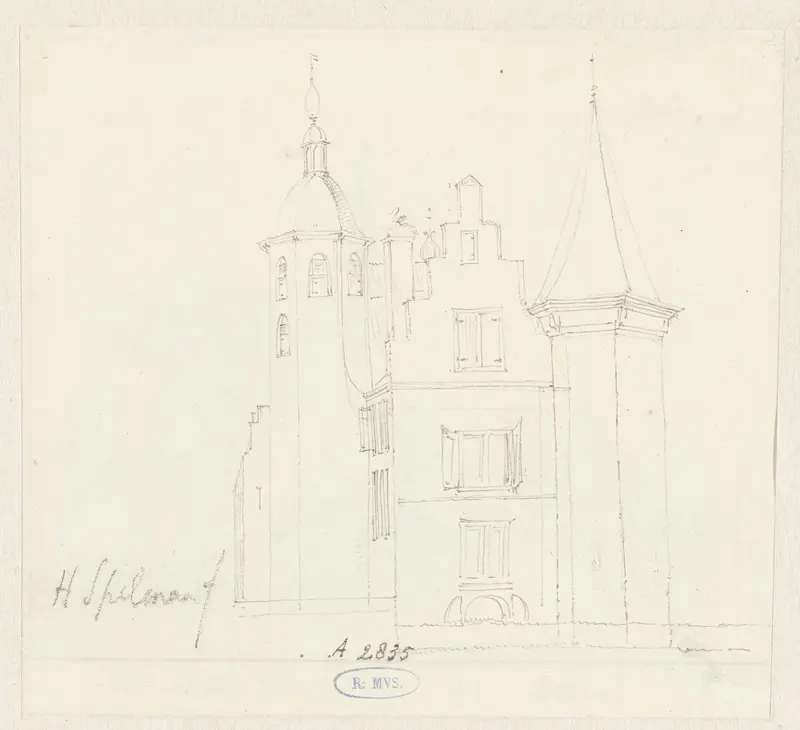 Het Hof te Alphen aan de Rijn Wall Art by Hendrik Spilman - High-Resolution Digital Print