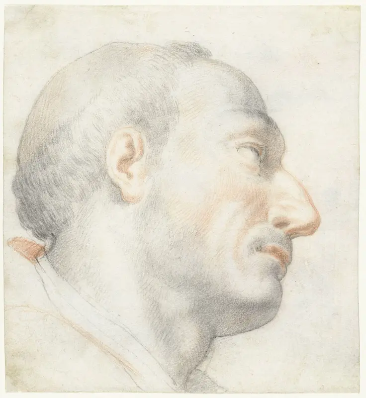 Het hoofd van San Carlo Borromeo Wall Art by Unknown - High-Resolution Digital Print