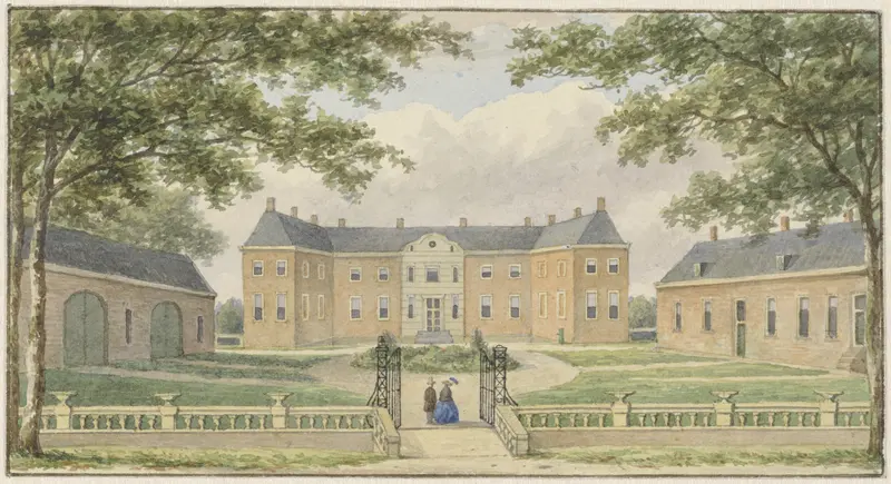 Het Huis Ampsen, bij Lochem Wall Art by Christianus Hendricus Hein - High-Resolution Digital Print