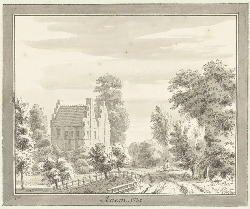 Het Huis Anem bij Wijhe Wall Art by Cornelis Pronk - High-Resolution Digital Print