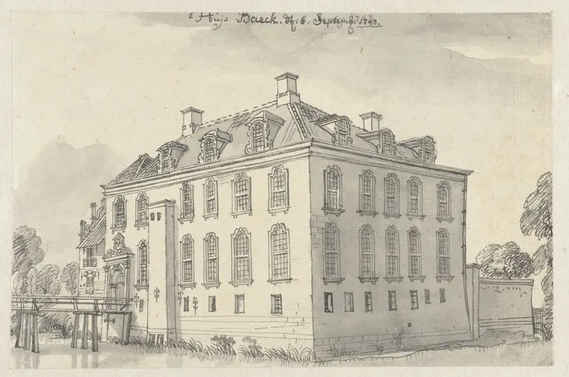 Het Huis Baeck Wall Art by Jan de Beijer - High-Resolution Digital Print