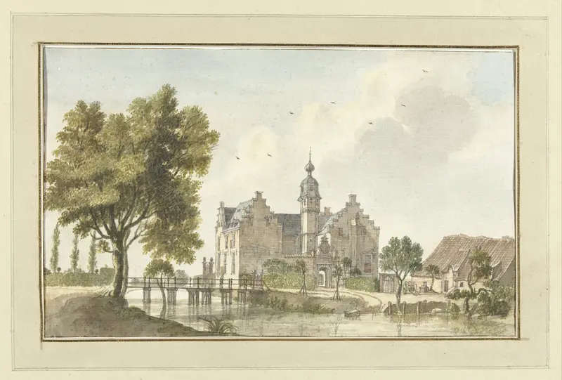 Het Huis den Ham, aan de Niers in Duitsland Wall Art by Jan de Beijer - High-Resolution Digital Print