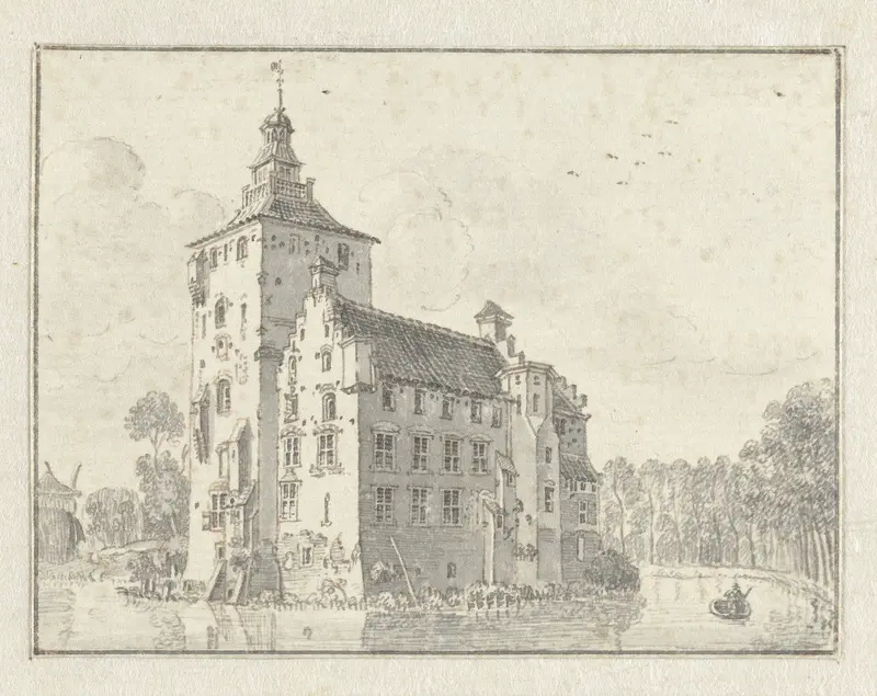 Het huis Den Ham, bij Vleuten Wall Art by Jan de Beijer - High-Resolution Digital Print