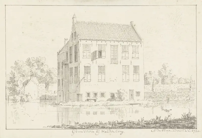 Het Huis Gerestein, bij Woudenberg Wall Art by Abraham de Haen (II) - High-Resolution Digital Print