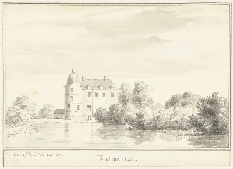 Het huis Kemna aan de Oude IJssel, Gelderland Wall Art by Cornelis Pronk - High-Resolution Digital Print