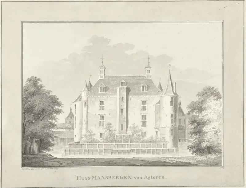 Het Huis Maarsbergen, van achteren Wall Art by Paulus van Liender - High-Resolution Digital Print
