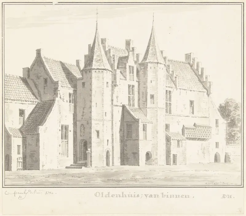 Het Huis Oldenhuis te Vollenhove Wall Art by Cornelis Pronk - High-Resolution Digital Print