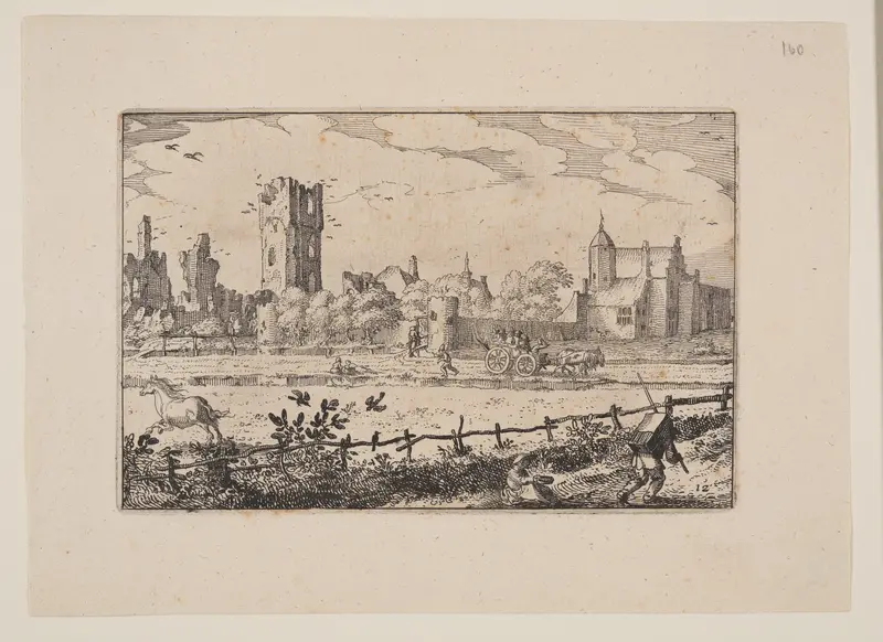 Het Huis te Cleef, near Haarlem, from Views in the Surroundings of Haarlem (Plaisante Plaetsen)