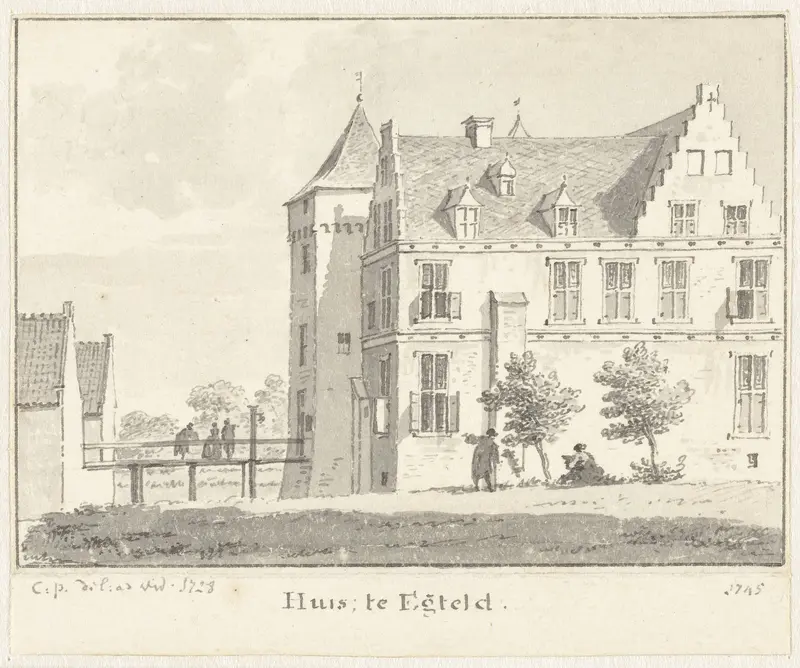 Het Huis te Echteld Wall Art by Cornelis Pronk - High-Resolution Digital Print