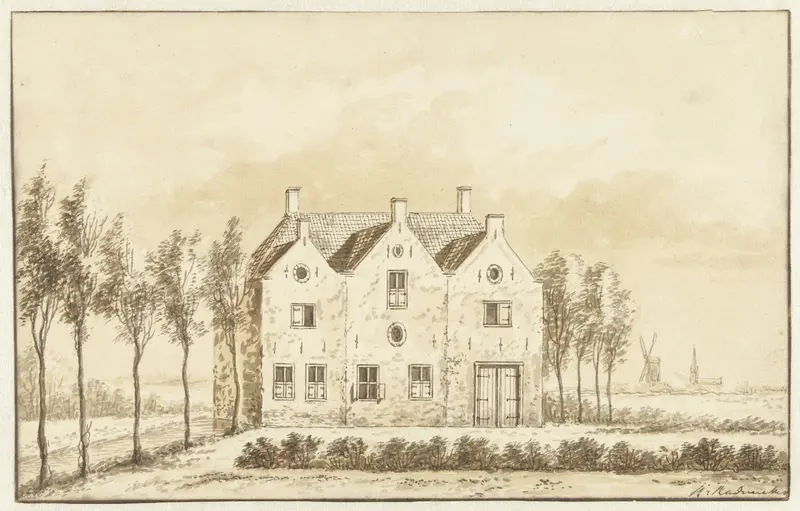 Het Huis te Kessel bij 's Hertogenbosch Wall Art by Abraham Rademaker - High-Resolution Digital Print