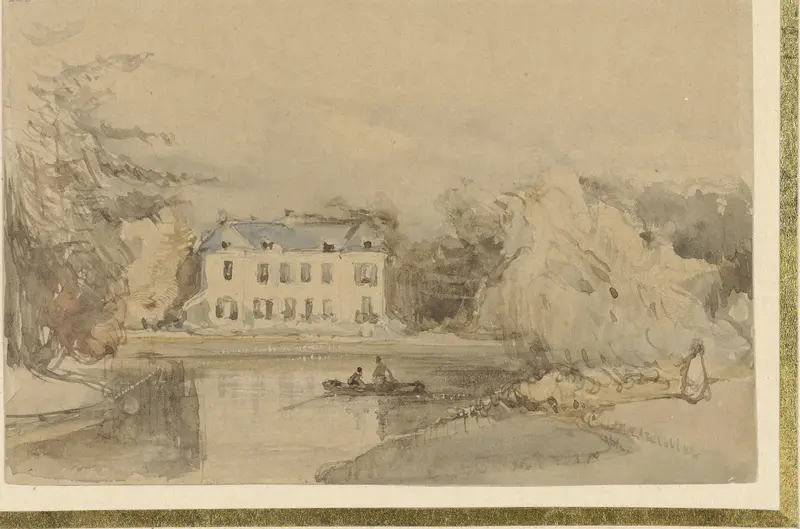 Het Huis te Leede (?) Wall Art by Johannes Bosboom - High-Resolution Digital Print