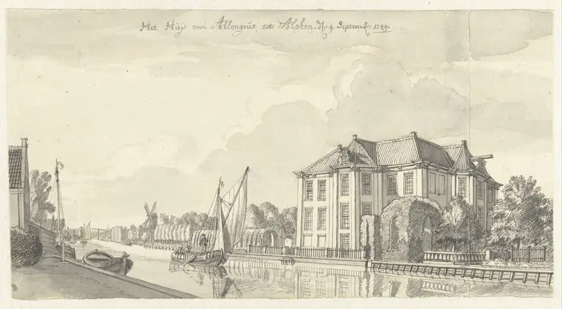 Het Huis van Allongius te Alphen aan de Rijn Wall Art by Jan de Beijer - High-Resolution Digital Print