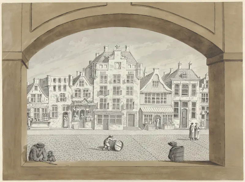 Het huis van Domburg in Middelburg Wall Art by Unknown - High-Resolution Digital Print