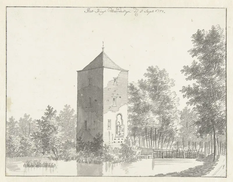 Het Huis Weerdestijn bij Langbroek Wall Art by Paulus van Liender - High-Resolution Digital Print