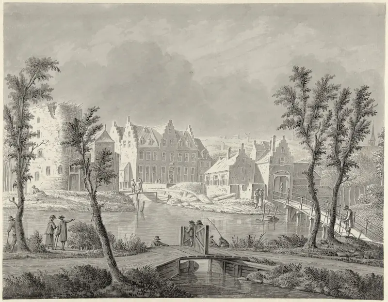 Het Jachtgerichtshuis te Teylingen Wall Art by Dirk Verrijk - High-Resolution Digital Print
